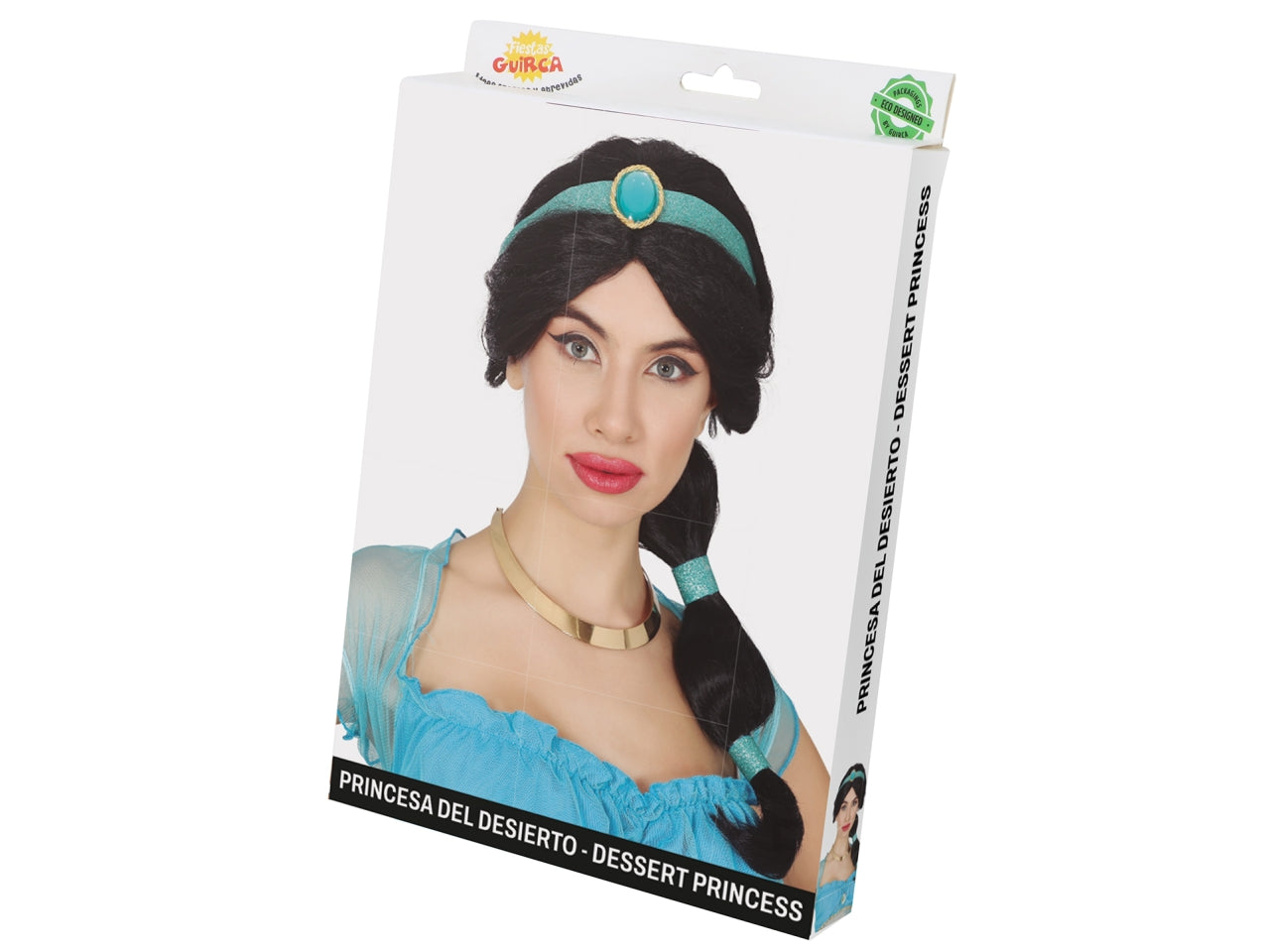 Parrucca nera a coda di cavallo