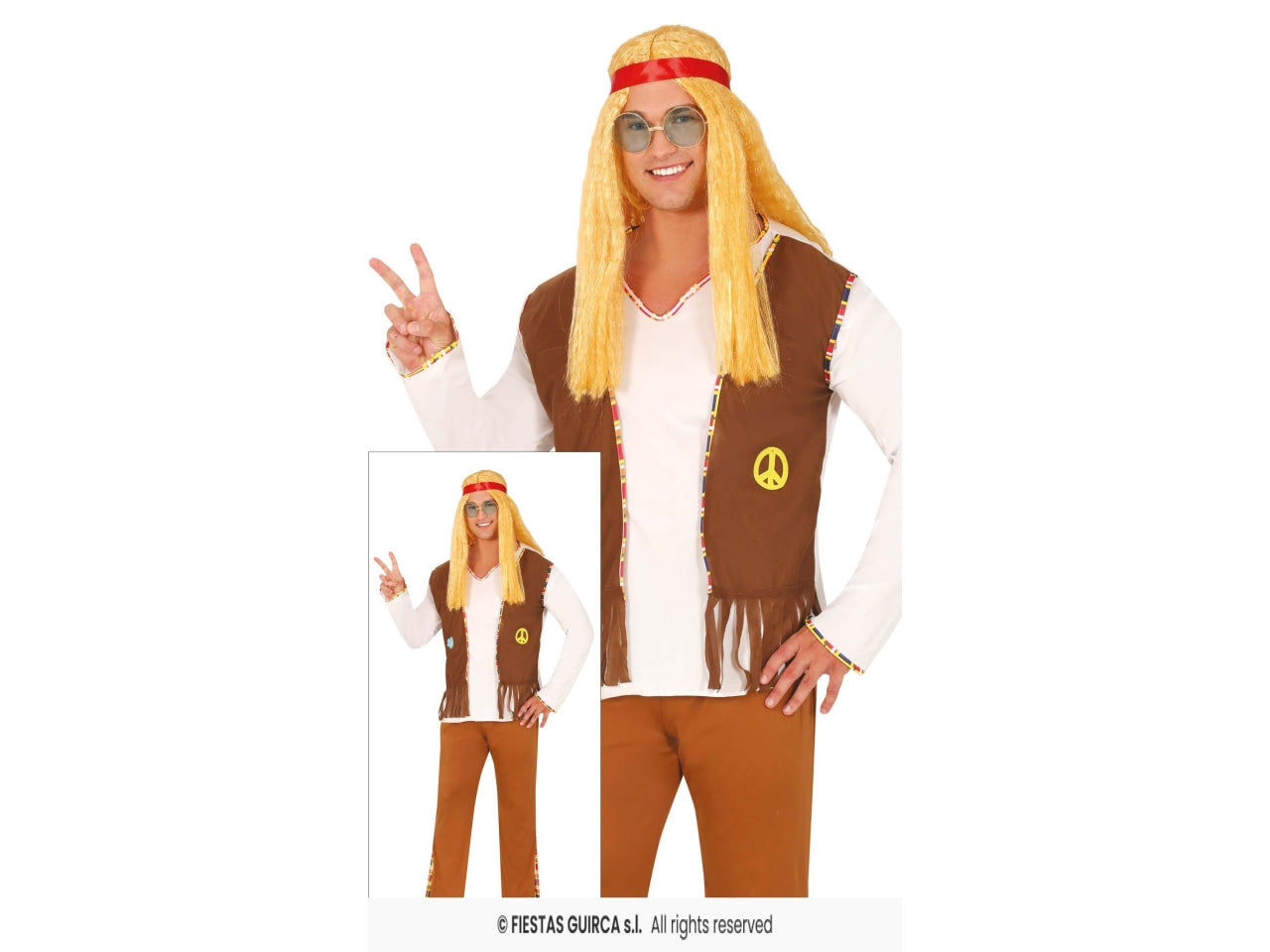 Costume hippie flower adulti 46-48 (s)