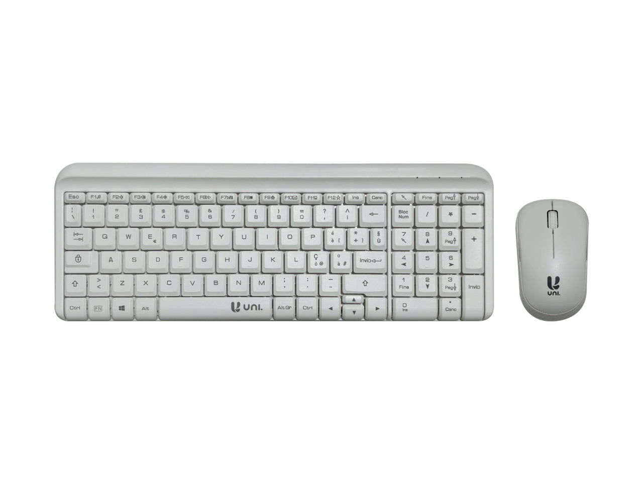 Set tastiera e mouse wireless 2,4g 100tasti