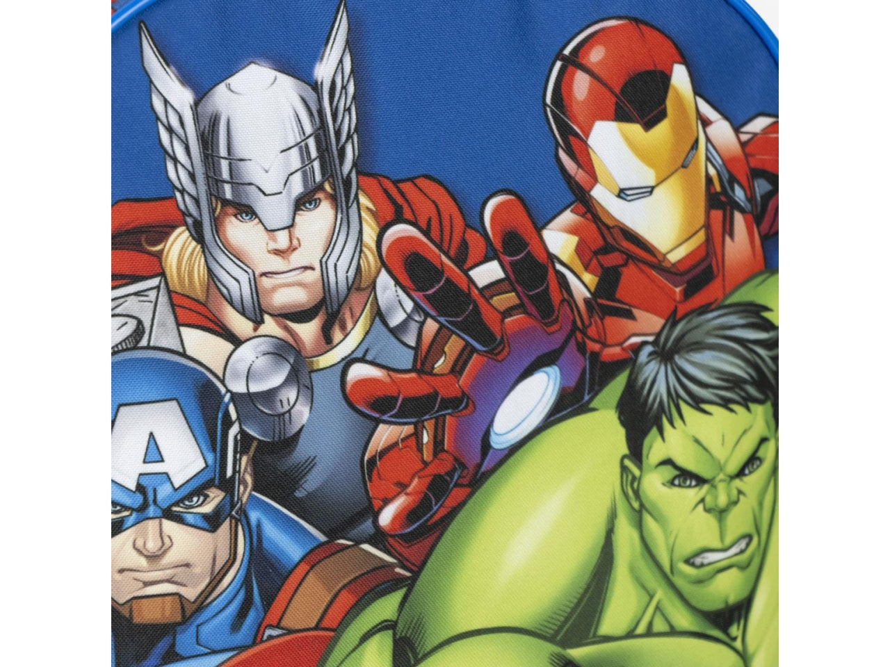 Avengers zaino asilo in poliestere rosso e blu 25x30x9 cm - Cerdà