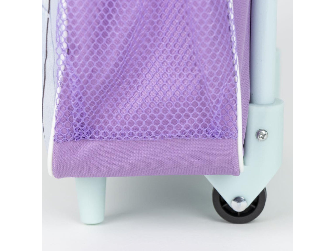 Zaino trolley asilo Frozen per bambina in poliestere lilla e celeste 29,5x25x12 cm - Cerdà