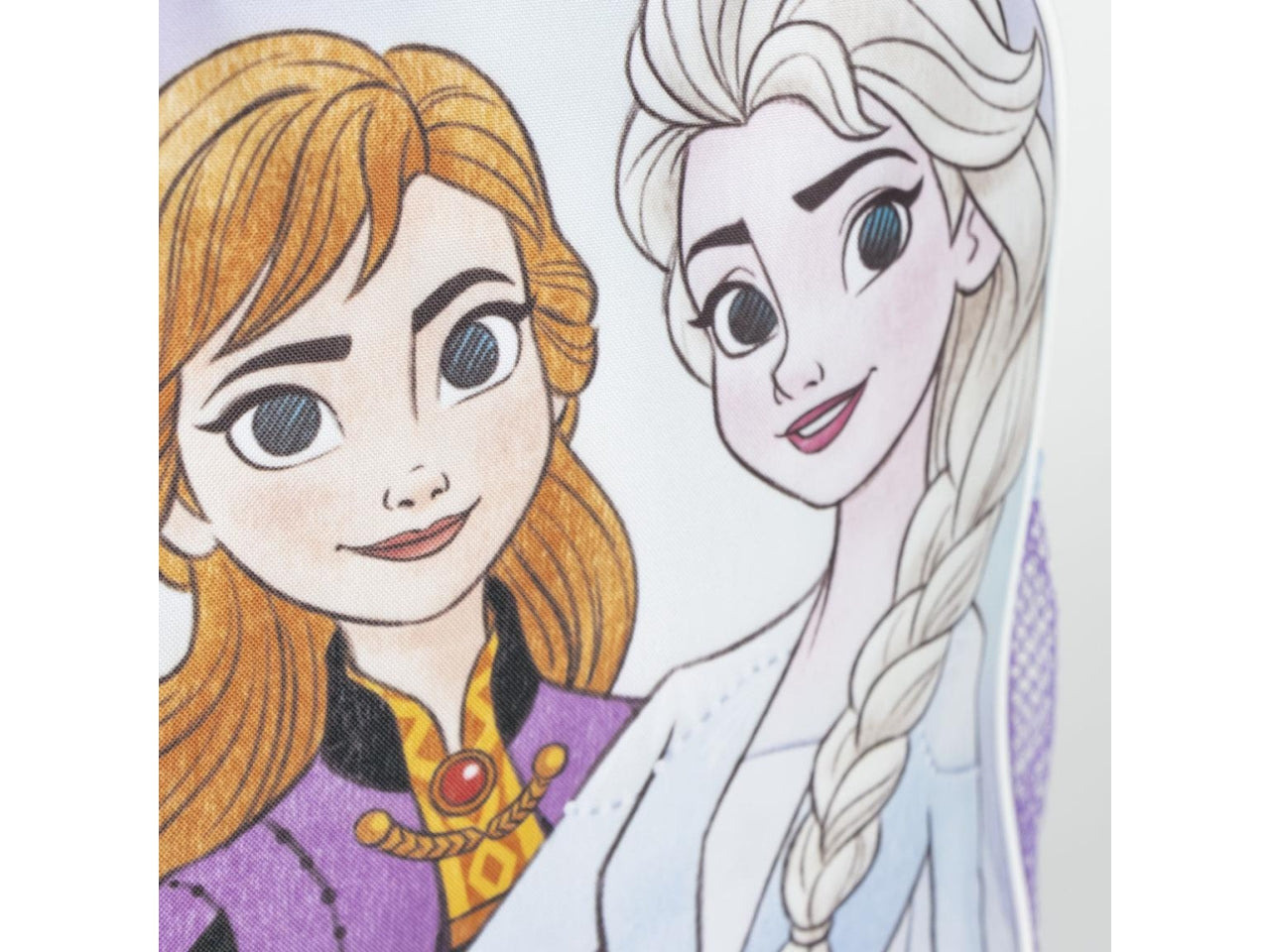 Zaino trolley asilo Frozen per bambina in poliestere lilla e celeste 29,5x25x12 cm - Cerdà