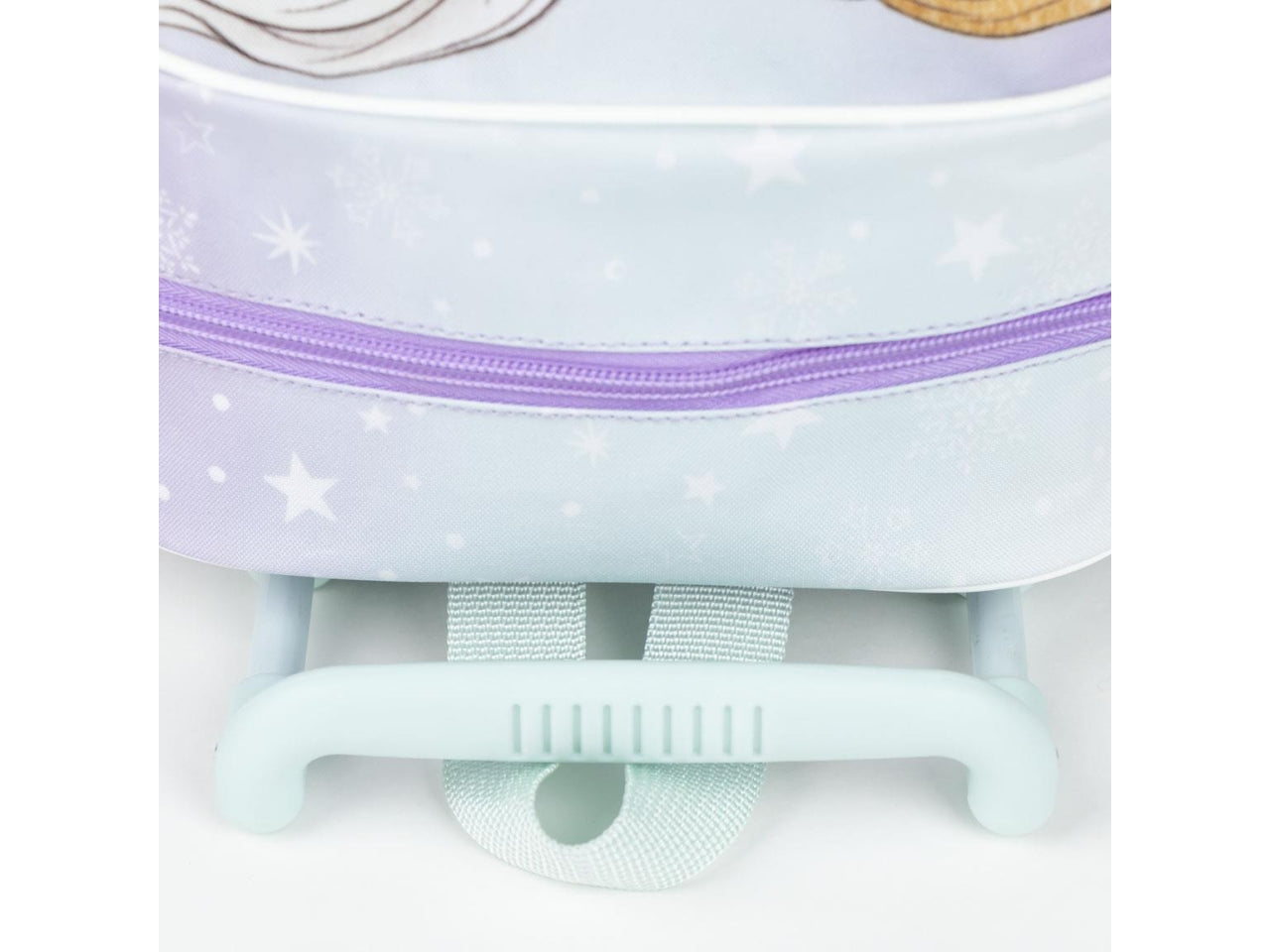 Zaino trolley asilo Frozen per bambina in poliestere lilla e celeste 29,5x25x12 cm - Cerdà