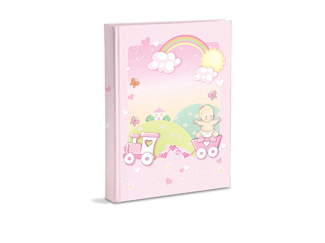 Album nascita rosa 20x27cm m/8005r-f1