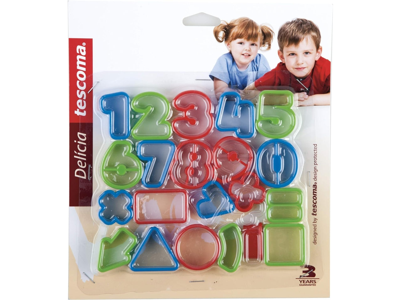 Formine per Biscotti a forma di lettere 21 pezzi 4 cm Tescoma