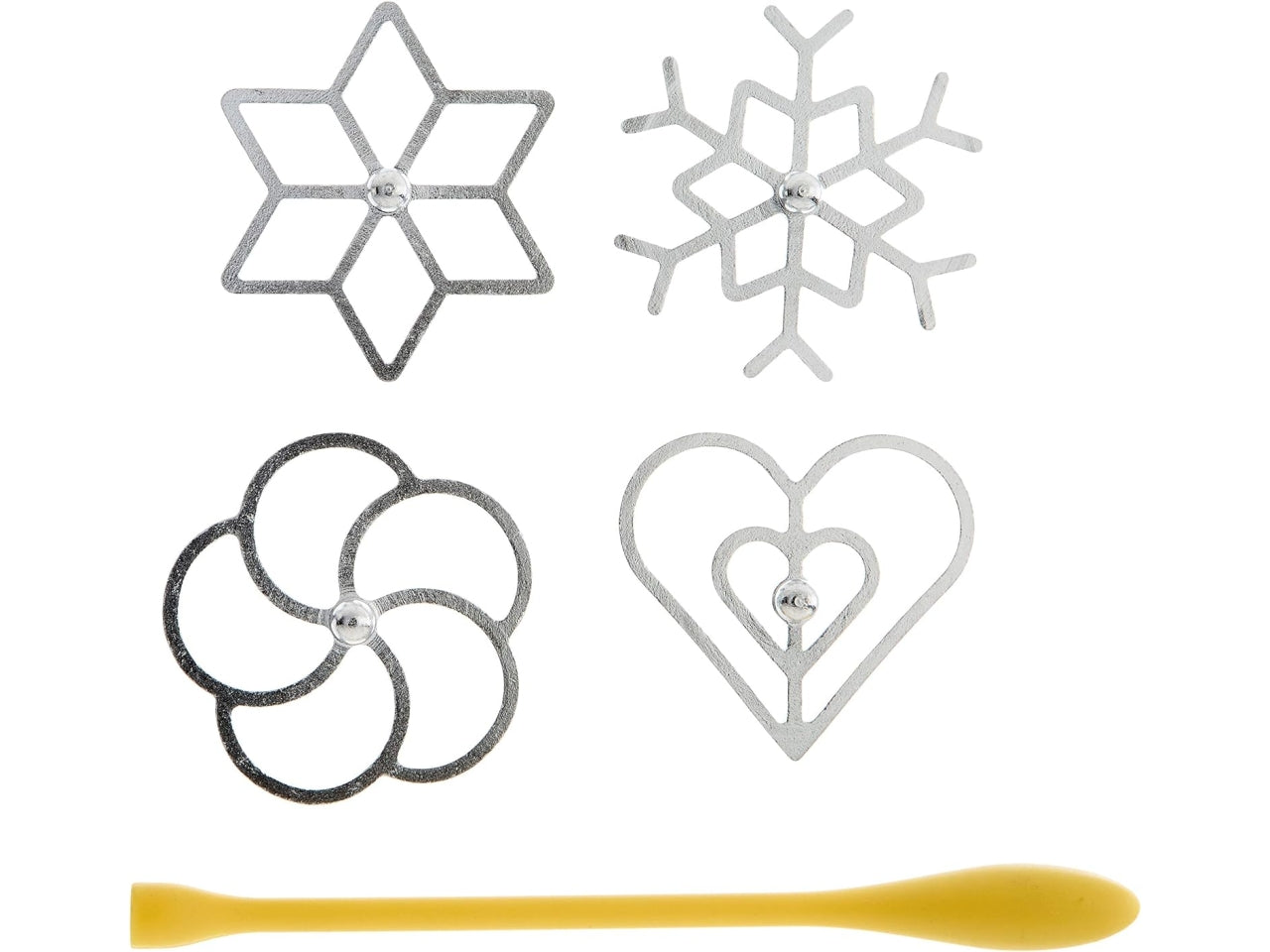 Stampi Frittelle 19 cm con manico e 4 stampi Tescoma Delicia