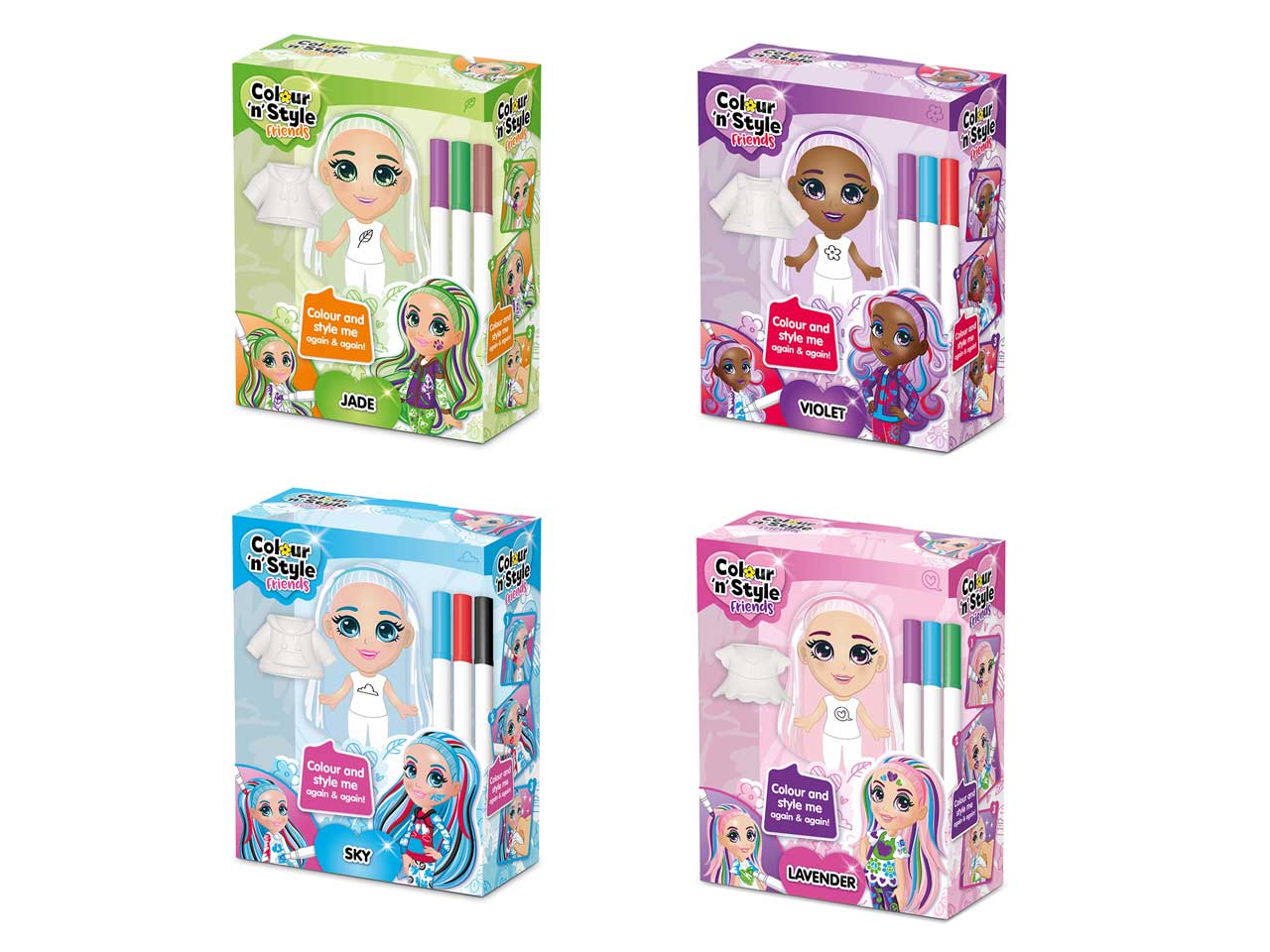 Colour n style friends dolls 920765.005