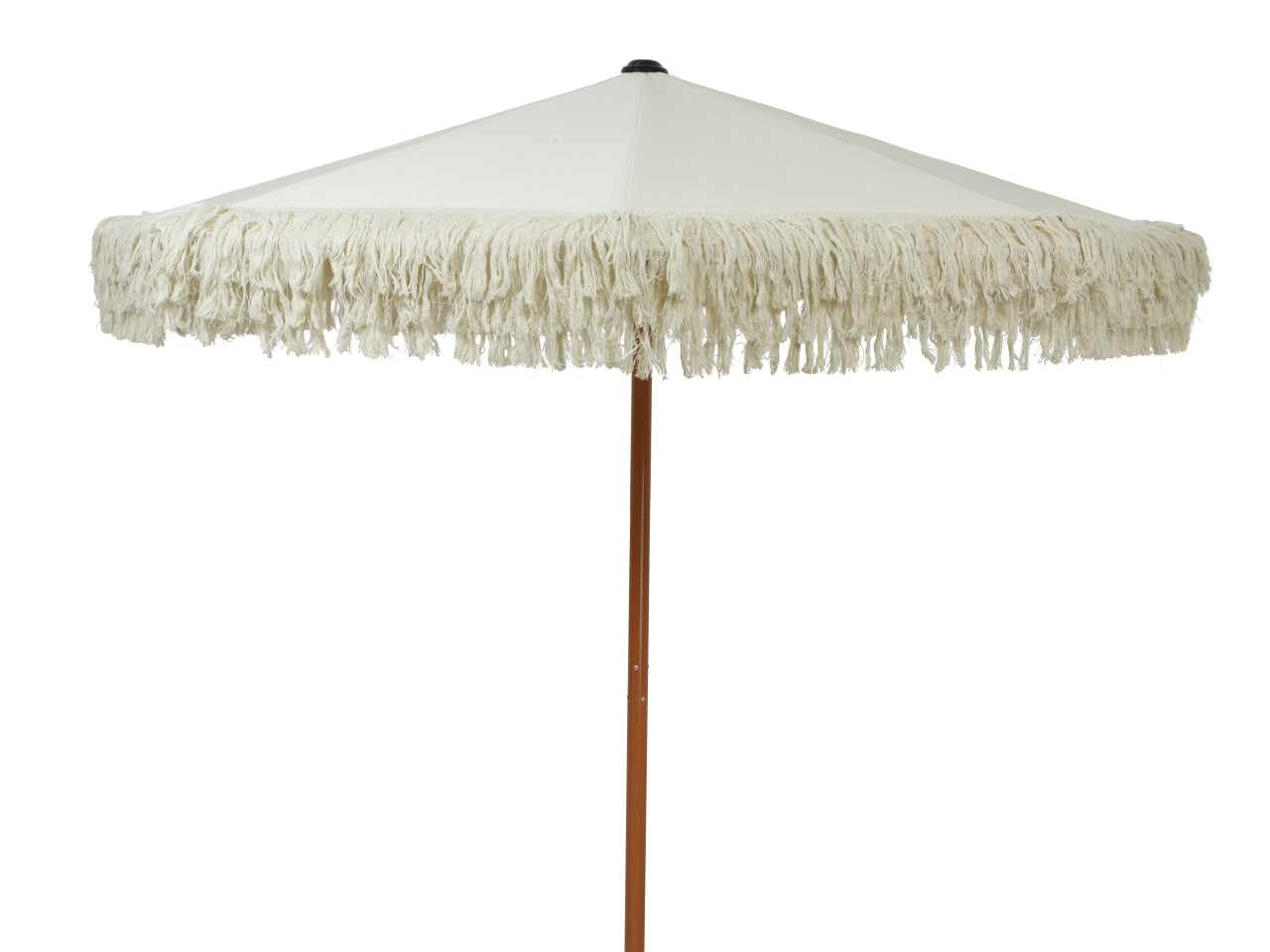 Ombrellone in poliestere colore bianco h.214xd.200cm