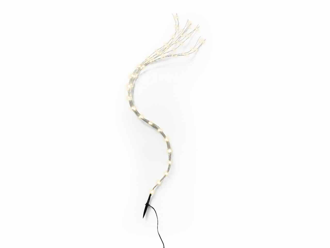 Catena luci 160microled 1metro bianco caldo uso esterno $