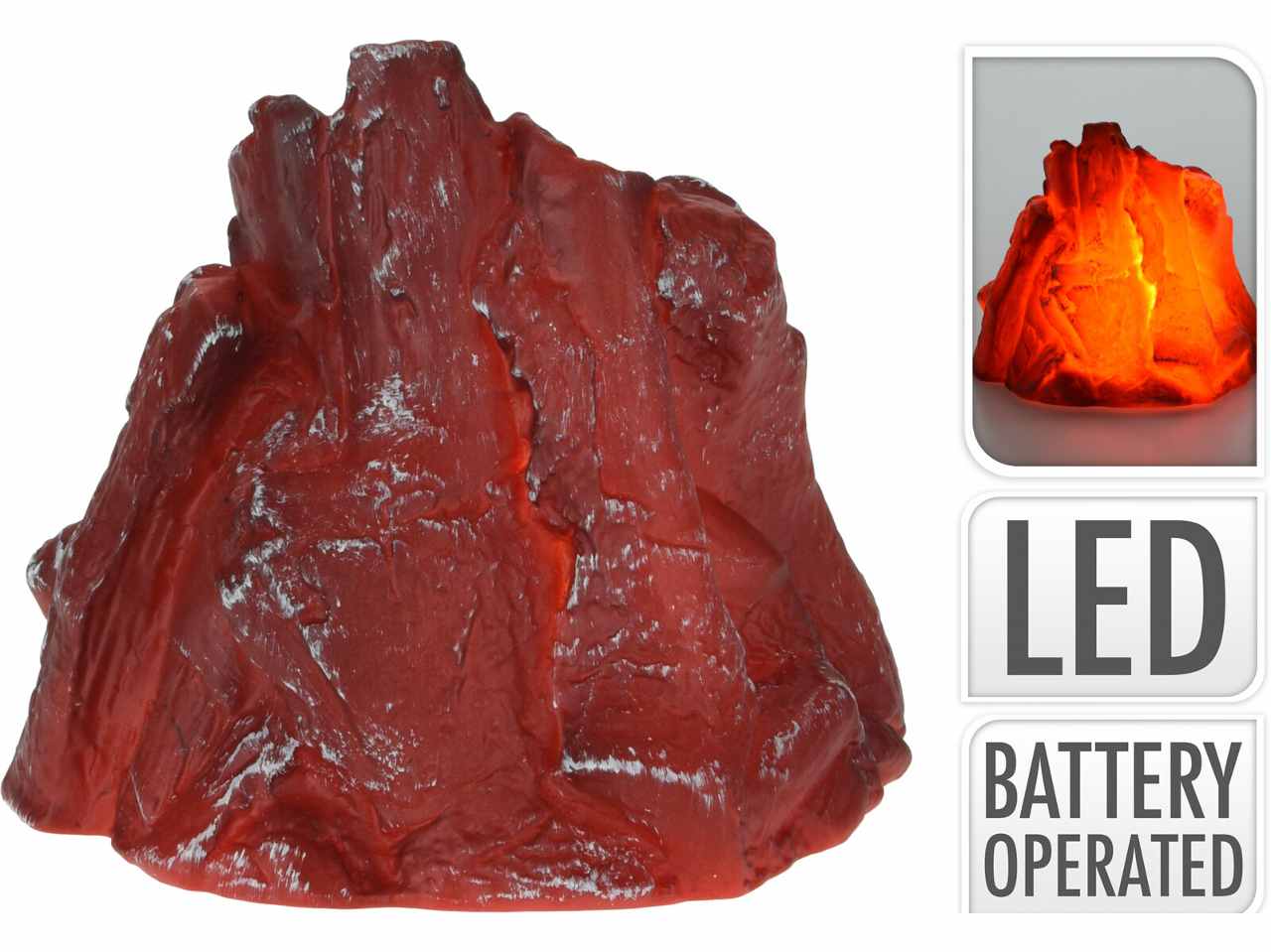 Lampada di sale a led e con funzionamento a batteria