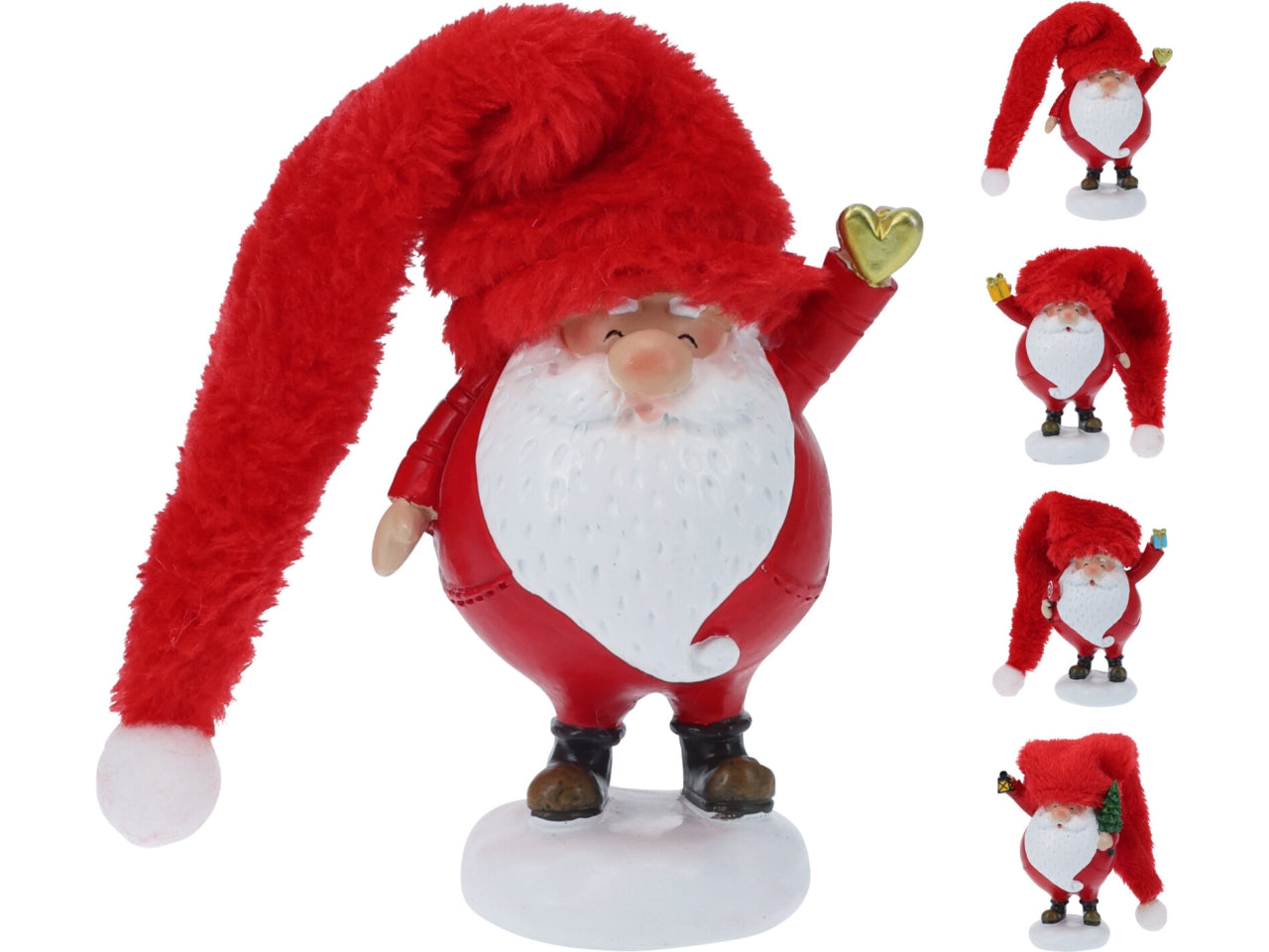 Gnomo con cappello misura xl 29cm in 4 assortimenti