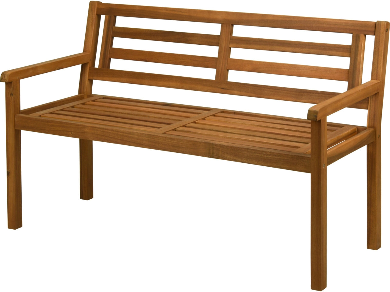 Panchina da esterno in acacia colore naturale 2 posti stile jungle 120x57x75 cm - Koopman