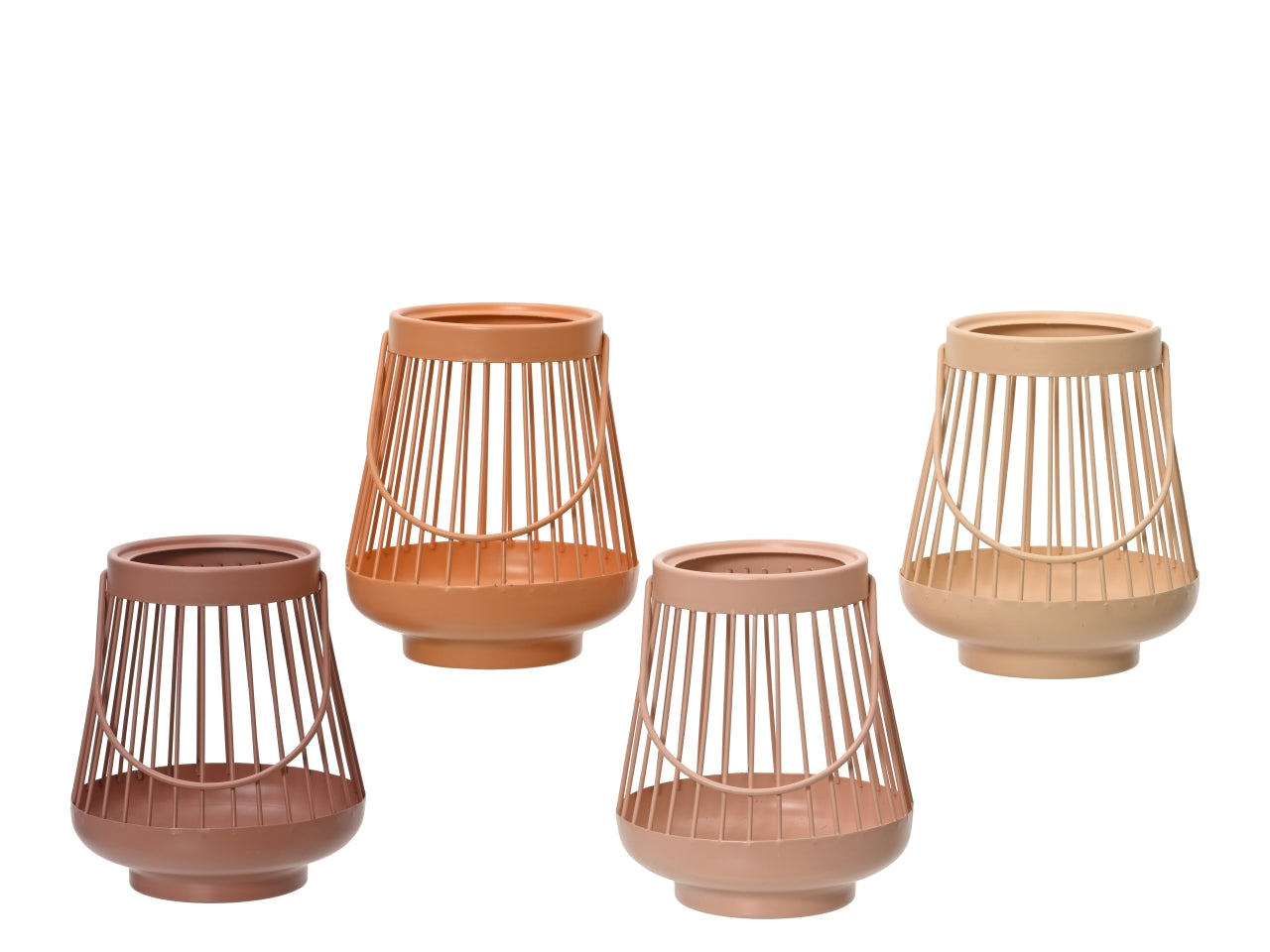 Lanterna decorativa in ferro, stile scandinavo, disponibile in 4 colori neutri