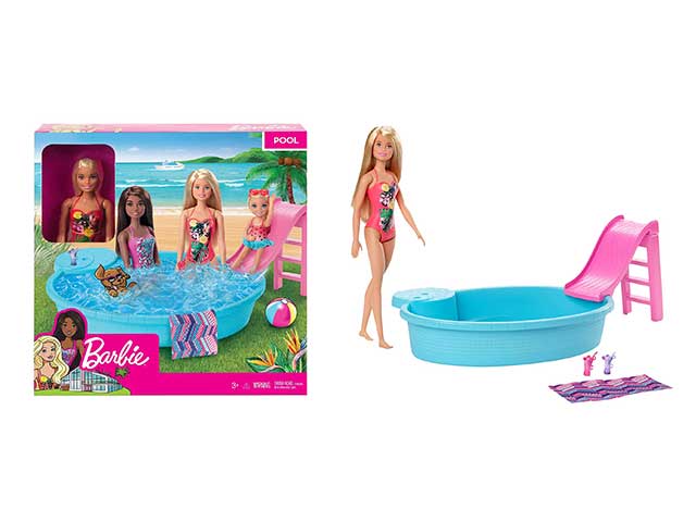 Barbie acc.barbie piscina ghl91-0