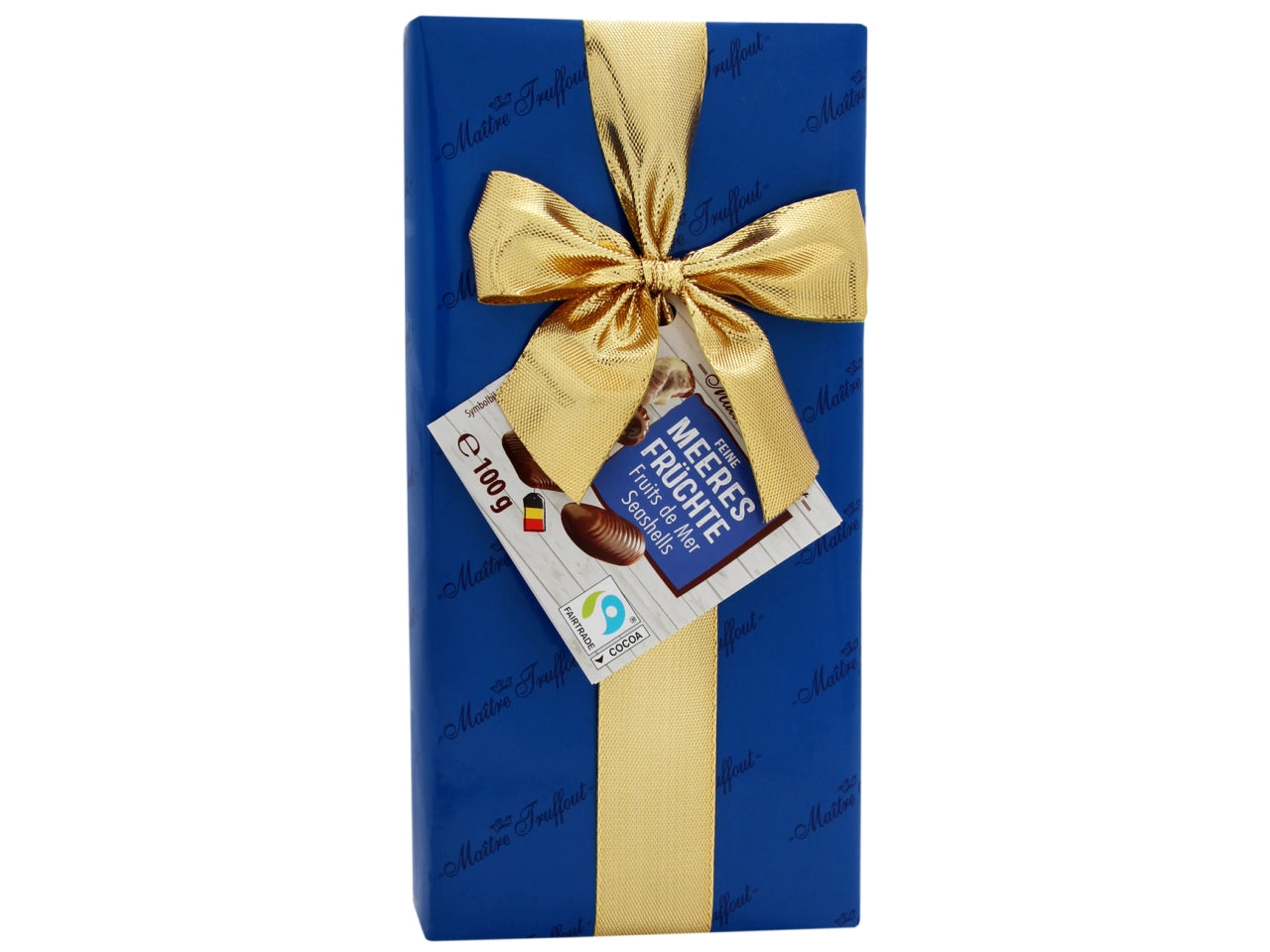 Praline frutti di mare di belgio in confezione regalo blu 100gr