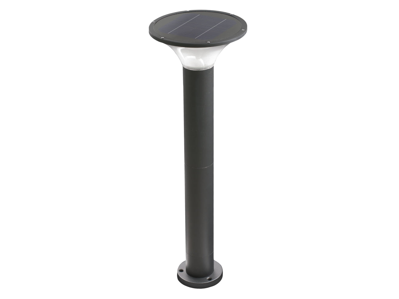 Paletto led solare 600mm potenza effettiva 2w, flusso luminoso 160lm, colore luce 3000-4000-6000k ,ip65