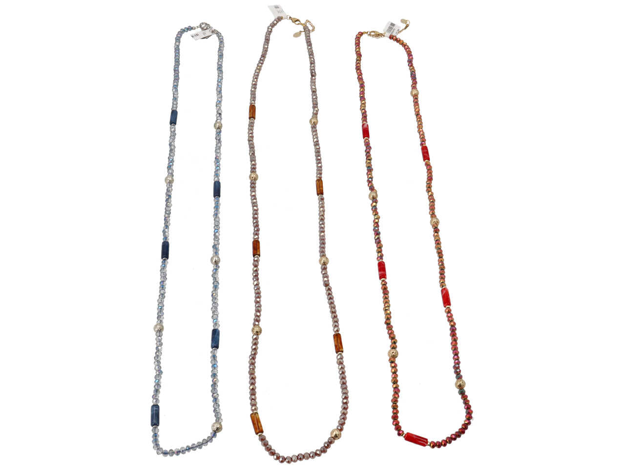 Collana in resina piu' cristallo piu' ematite