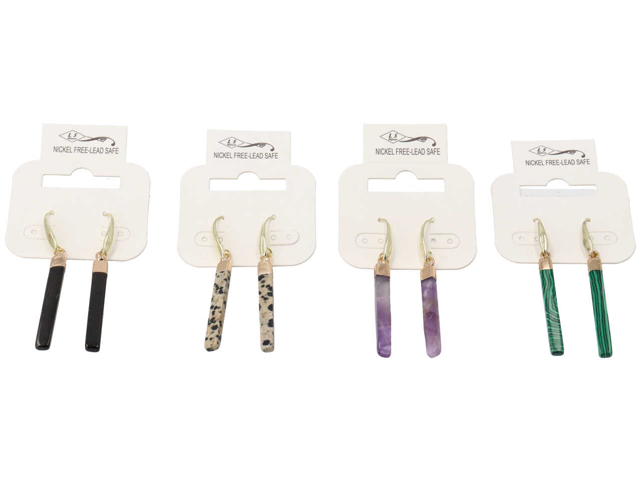 Orecchini in metallo piu' pietra