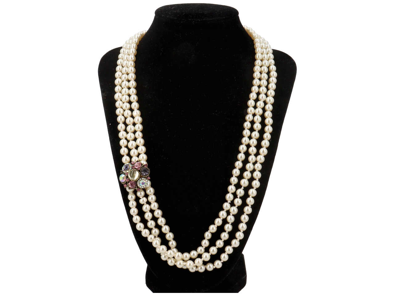 Collana perla con chiusura rame