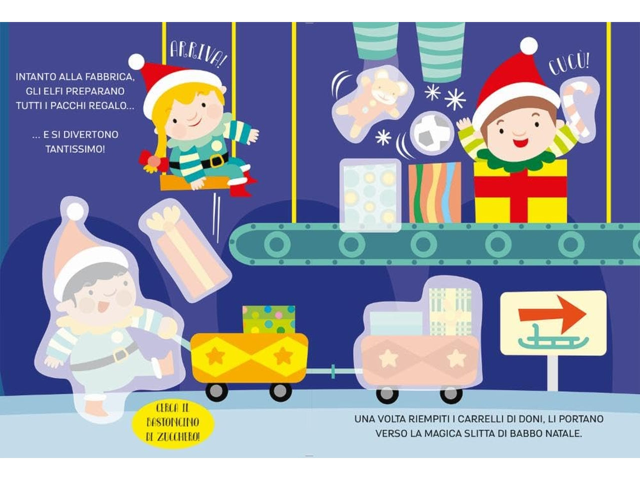 Libro io coloro con gli stickers il natale