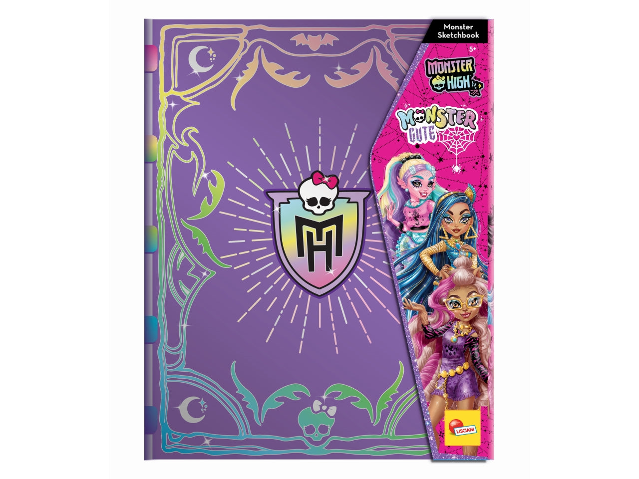Monster high sketchbook album da disegno con varie attività per bambine 5+ anni - Lisciani