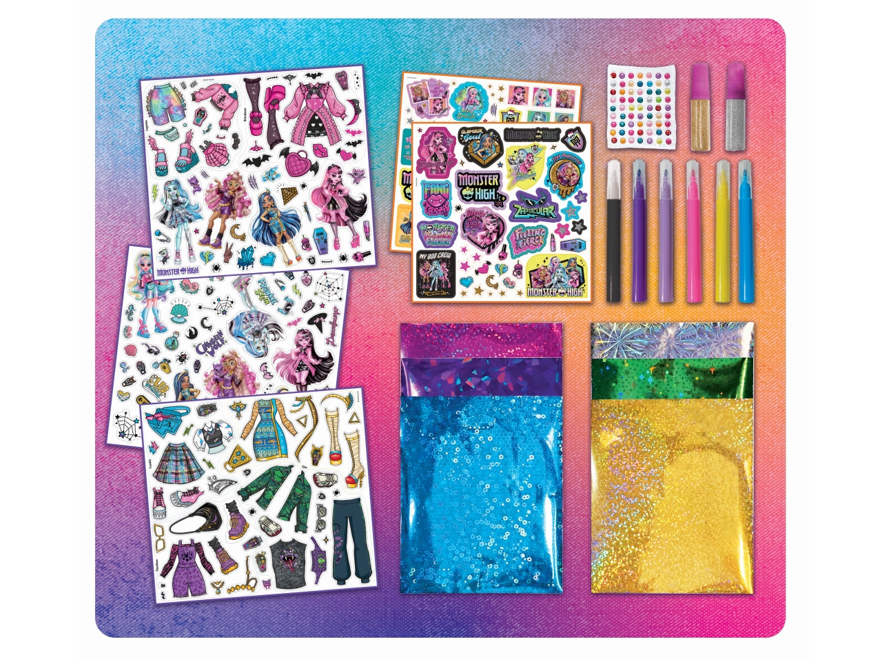 Monster high sketchbook album da disegno con varie attività per bambine 5+ anni - Lisciani