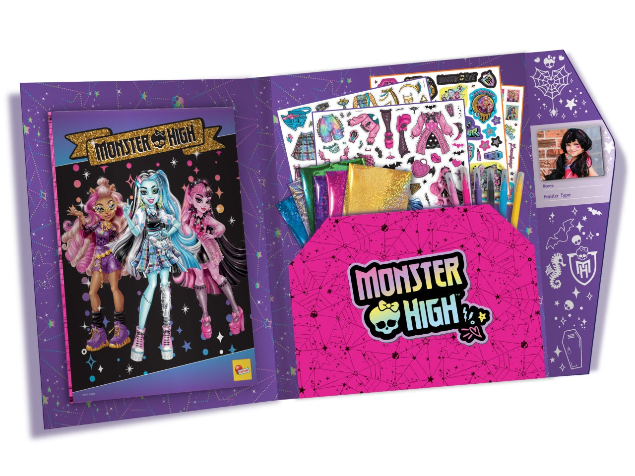 Monster high sketchbook album da disegno con varie attività per bambine 5+ anni - Lisciani
