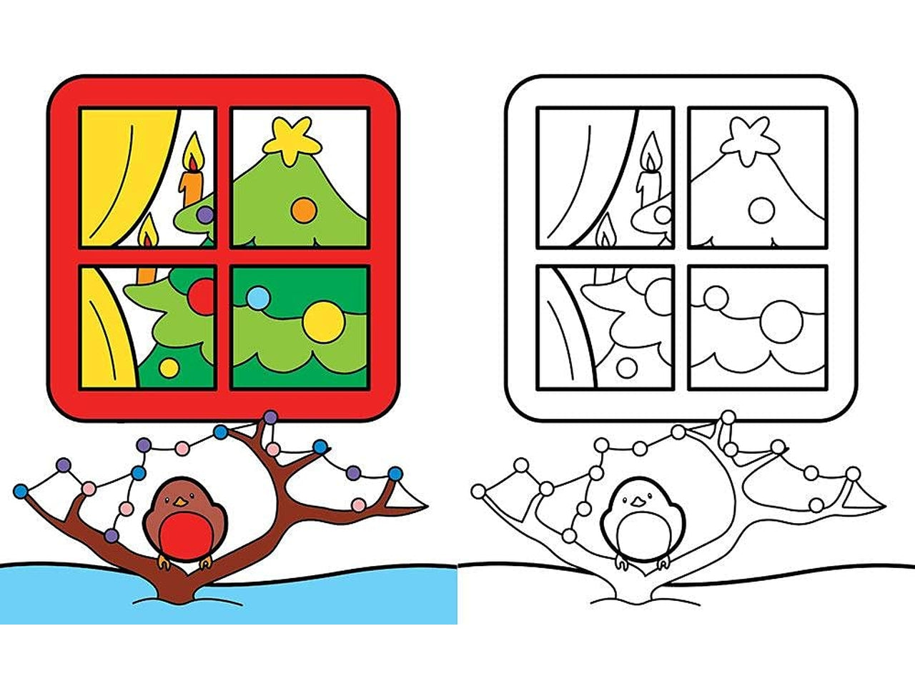 Libro natale da colorare