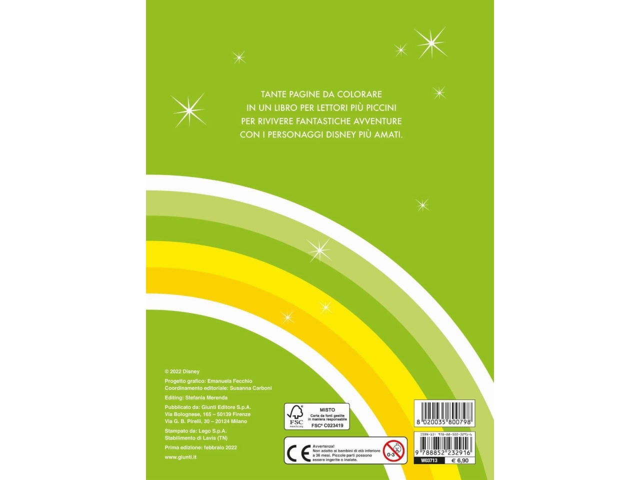 Libro walt disney maxi supercolor fiabe da colorare