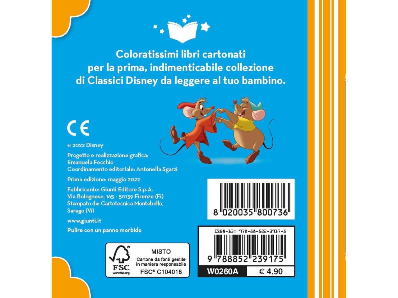 Libro walt disney librottini cenerentola