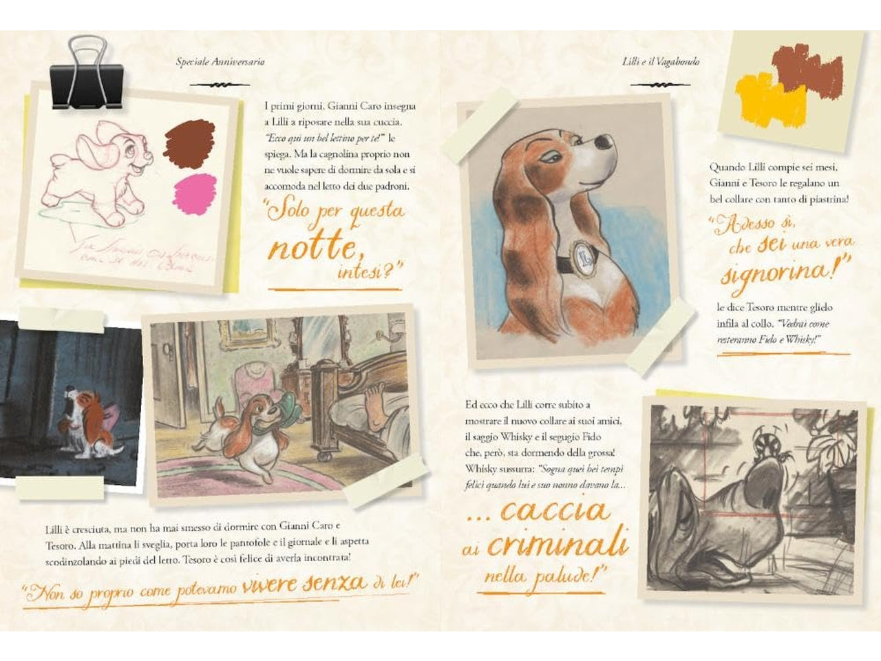 Libro walt disney fiabe collection d100 lilli e vagabondo spec anniversario d100