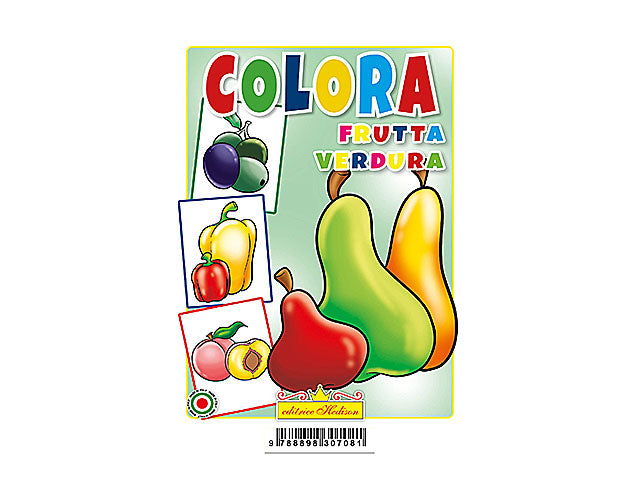 Libro colora frutta e verdura