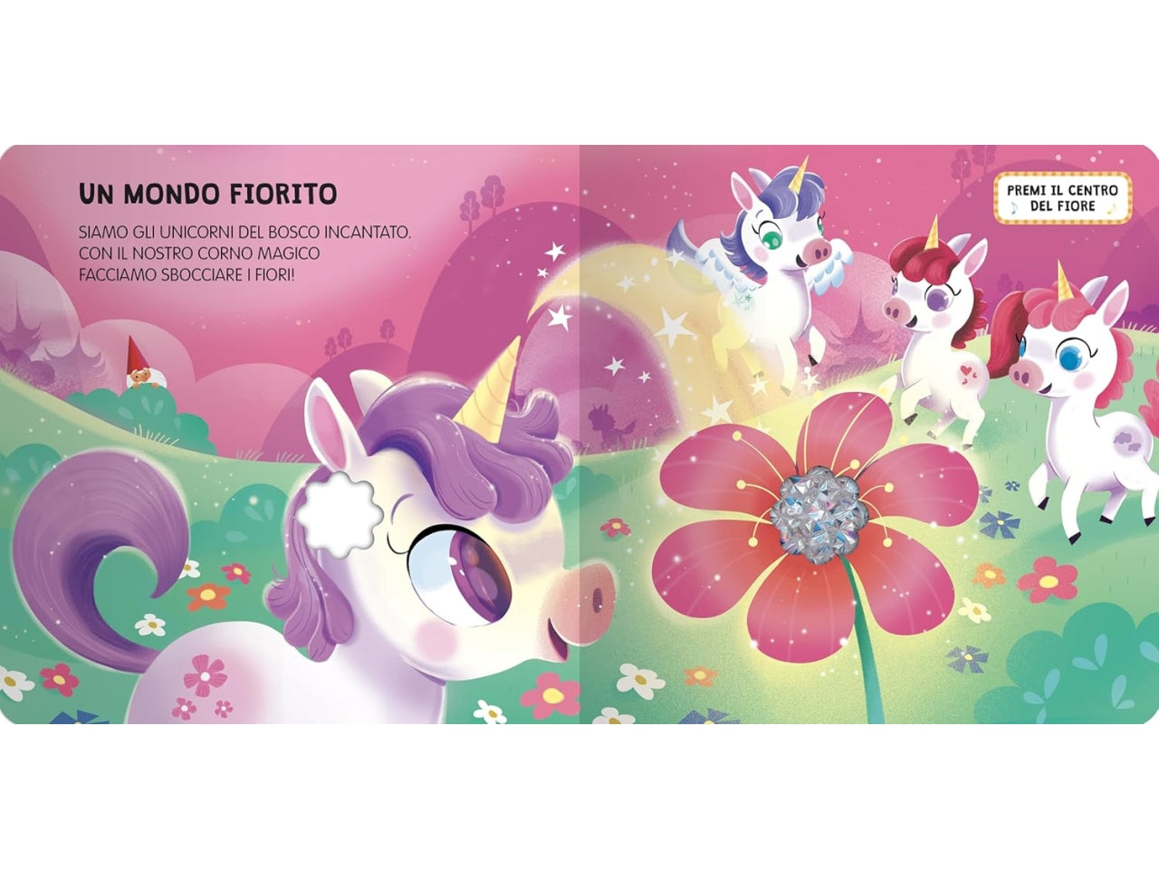 Libro unicorni tocca senti e ascolta