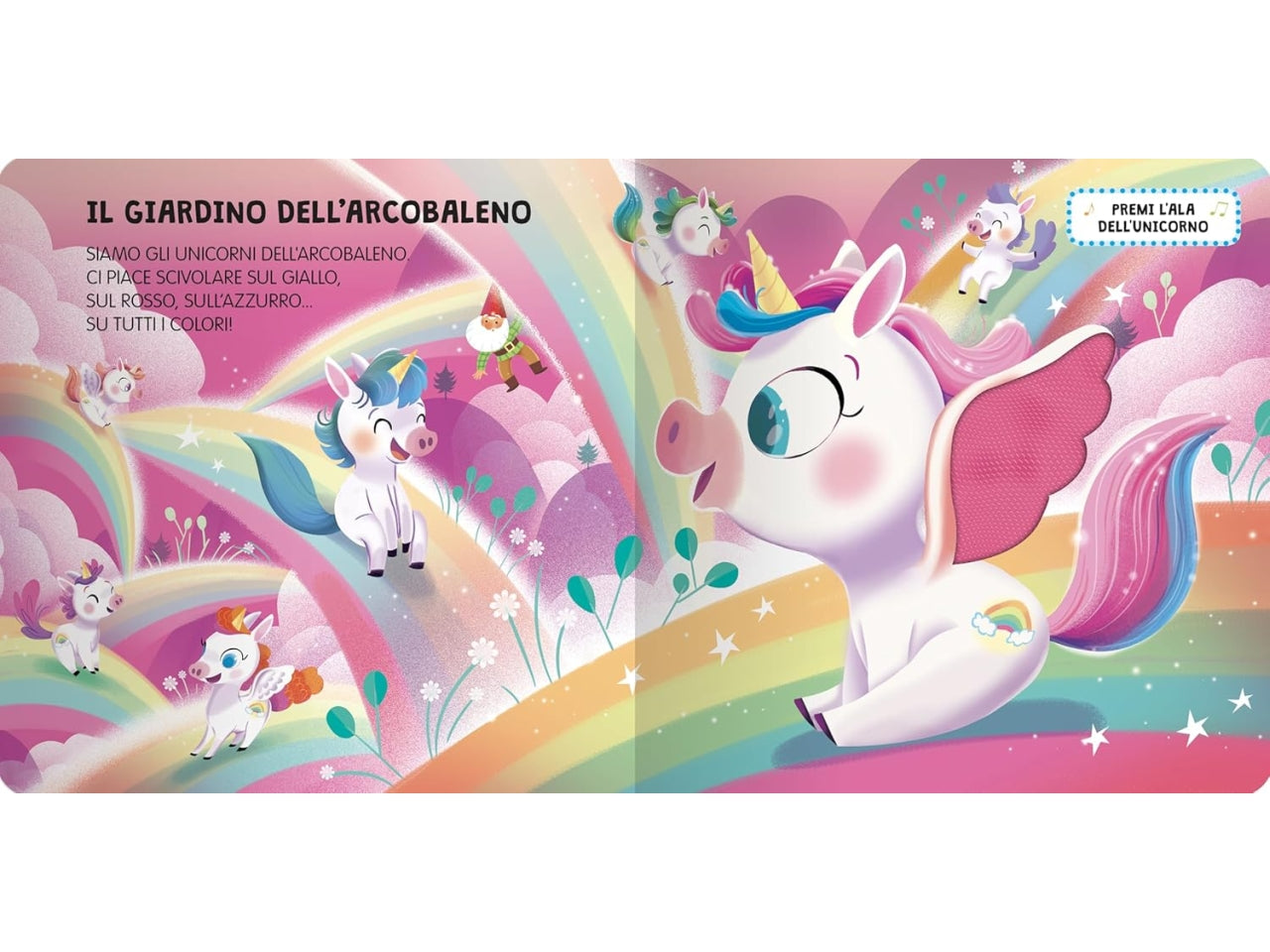Libro unicorni tocca senti e ascolta