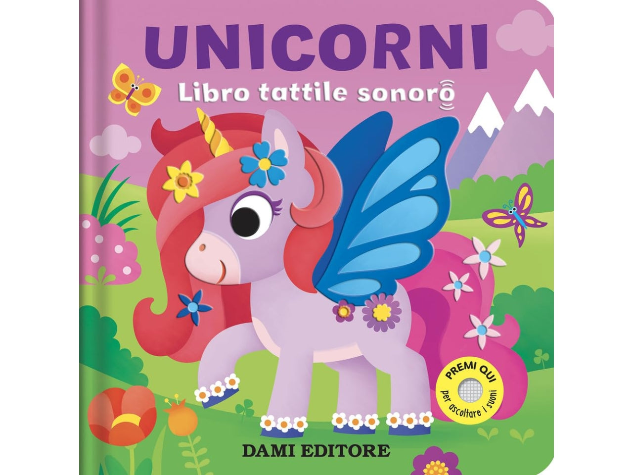 Libro unicorni - libro tattile sonoro