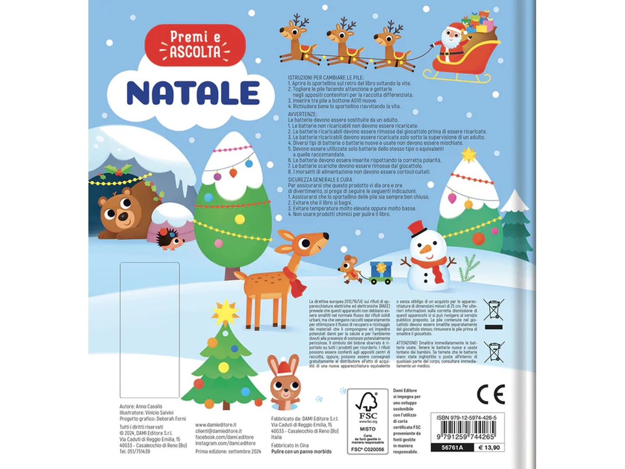 Libro natale premi e ascolta