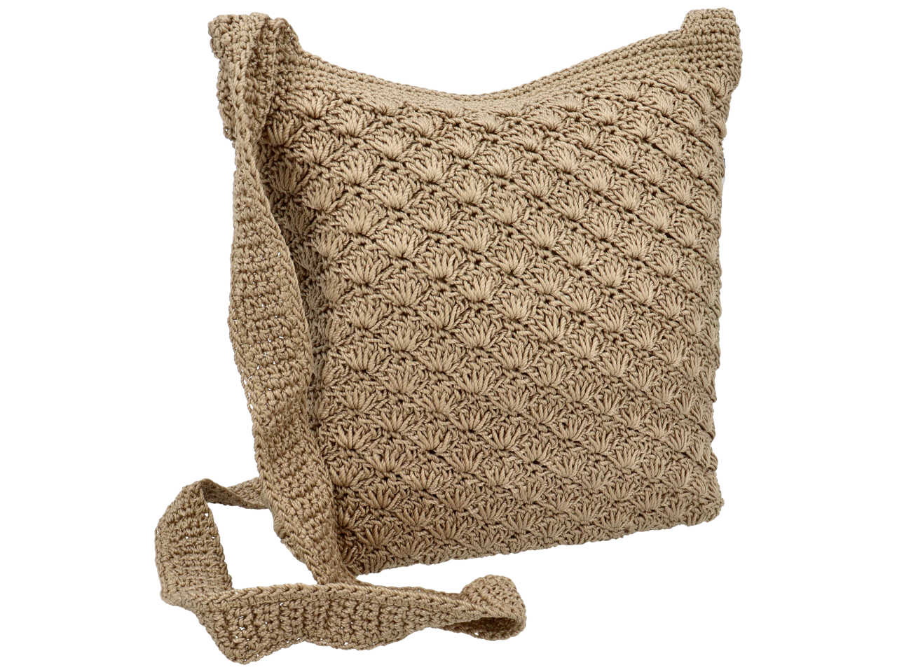 Borsa crema grande colore taupe