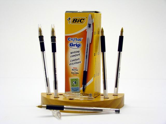 Penna a sfera cristal grip punta media nero 1,0 mm