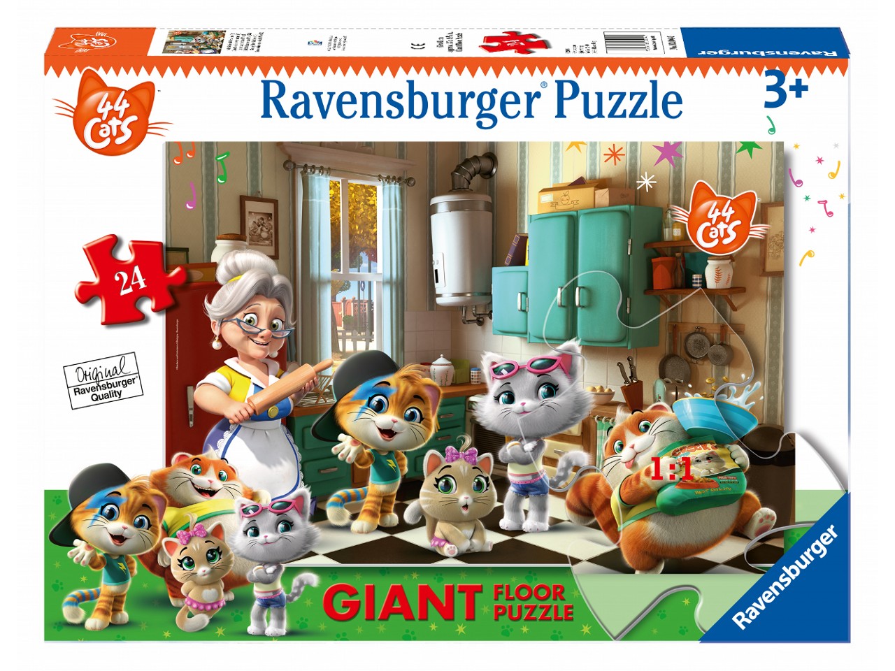 puzzle 24 pezzi gigante 44 gatti b 030040