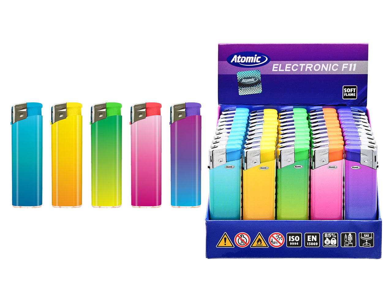 Accendino 50 pezzi electronic lighter f11