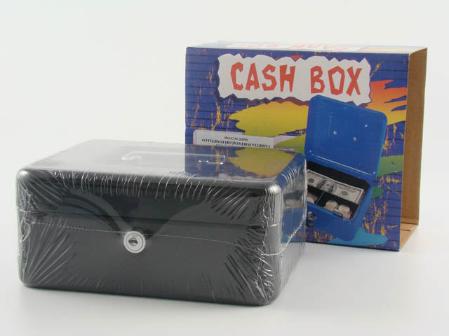 Cassetta sicurezza Siam portavalori in metallo ABS antiurto, 2 chiavi in dotazione nero 20x16x8cm