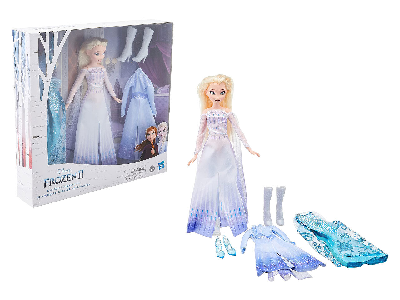 Frozen 2 elsa style set bambola con accessori