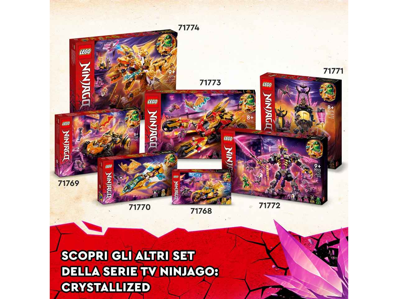 Lego ninjago jet dragone d'oro di zane 71770