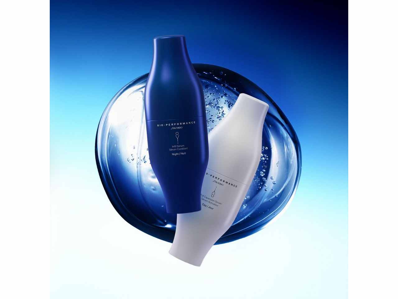 Shiseido bio performance skin filler duo serum 30ml x 2 siero da giorno e siero da notte