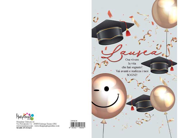Biglietto auguri laurea