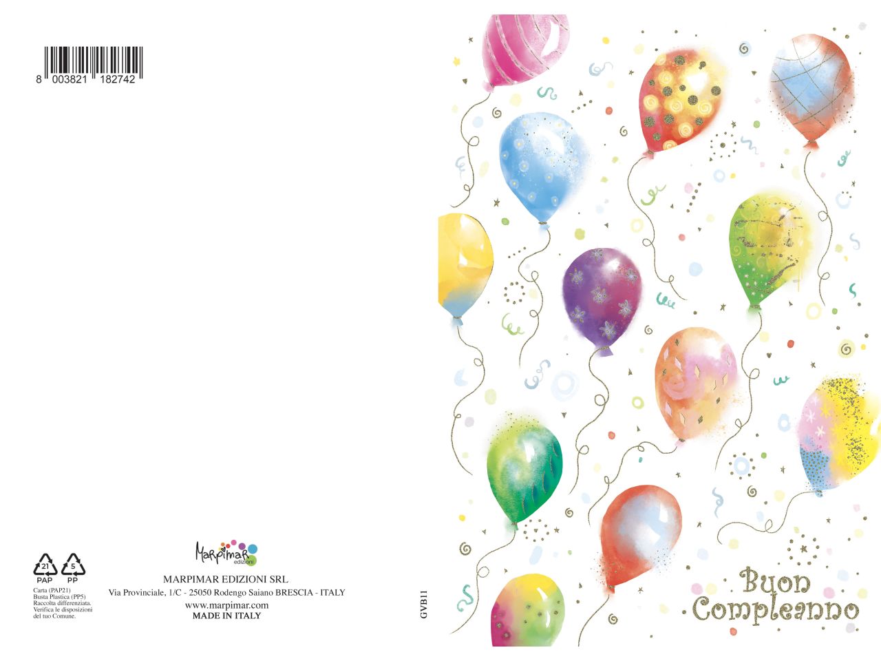 biglietto auguri di buon compleanno