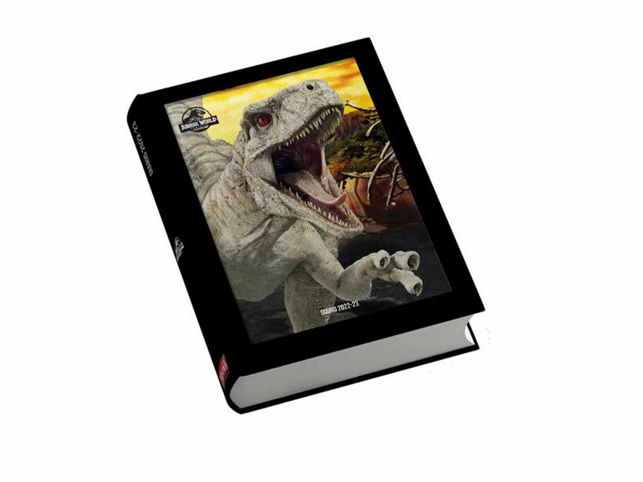 Diario cm 14,2x19,3 cartonato datato copertina lenticolare 3d jurassic world