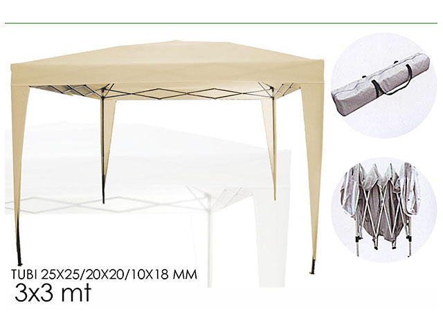 Gazebo 3x3mt ecru