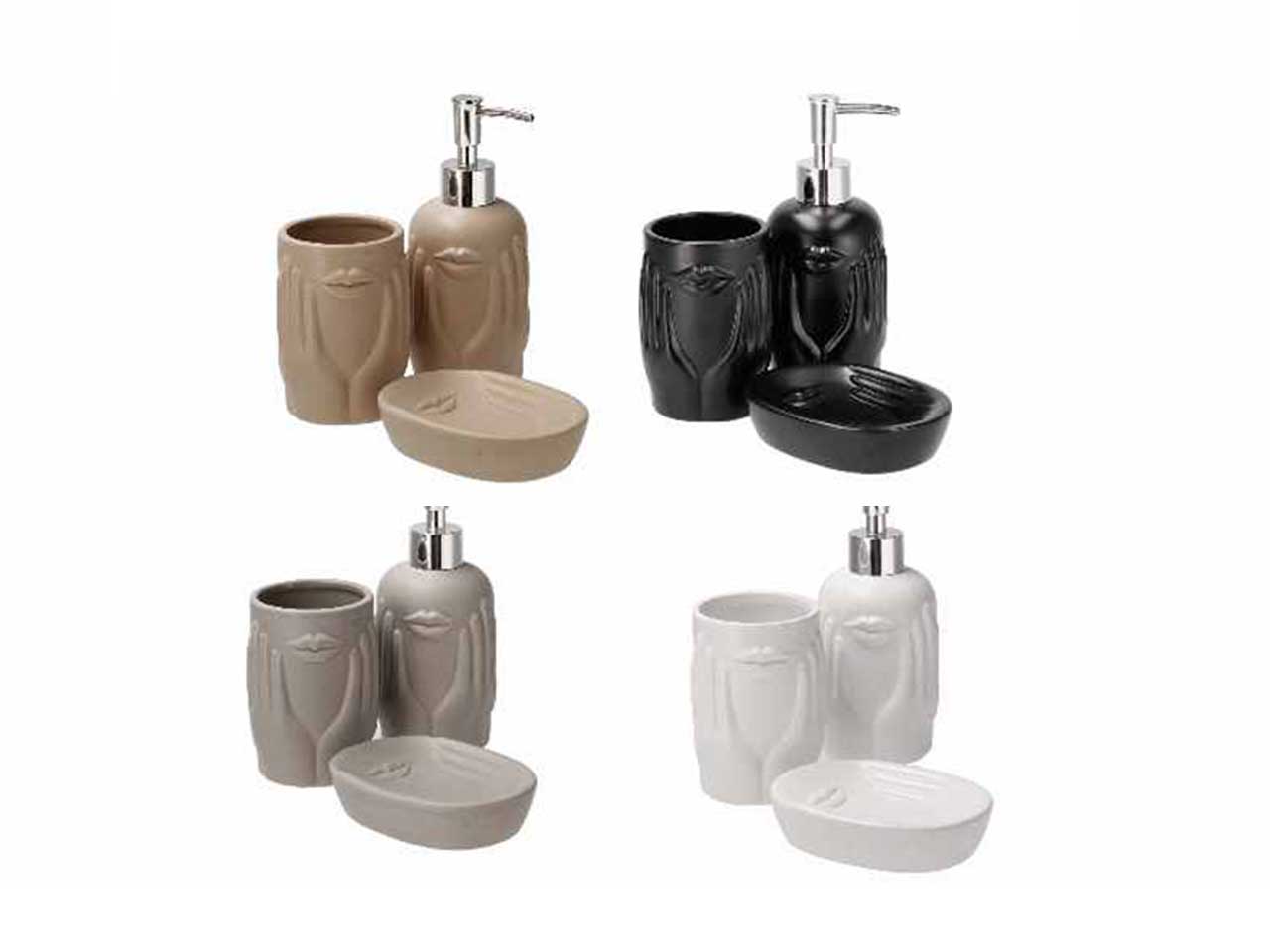 Set da bagno ceramica 3 pezzi 72320
