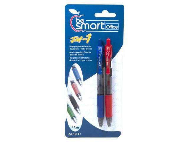 Penna gel b/r be smart 2 pezzi
